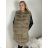 Women's fur vest (ONE SIZE) TURKISH FASHION TM11919310 L / XL Gray