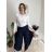 Kalhoty letní zavinovací dlouhé oversize dámské GINIE (S/M/L ONE SIZE) ITALSKÁ MÓDA IMD24250