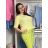 Svetr tenký úpletový 3/4 rukáv dámský (S/M/L ONE SIZE) ITALSKÁ MÓDA IMSM26052/DUR světle modrá S/M/l