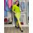 Svetr tenký úpletový 3/4 rukáv dámský (S/M/L ONE SIZE) ITALSKÁ MÓDA IMSM26052/DUR světle modrá S/M/l