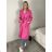 Kabát s páskem dlhý rukáv dámsky (S/M/L ONE SIZE) TALIANSKA MÓDA IMWKH261111