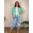 Women's Oversized Knitted Long Sleeve Sweater (S/M ONE SIZE) ITALIAN FASHION IMSN2416125 46/48/50 růžová světlá
