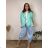 Women's Oversized Knitted Long Sleeve Sweater (S/M ONE SIZE) ITALIAN FASHION IMSN2416125 46/48/50 růžová světlá