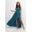 Langes glitzerndes Partykleid, kurze Ärmel, Damen (34-44) POLISH FASHION PMLMC24DIVA4