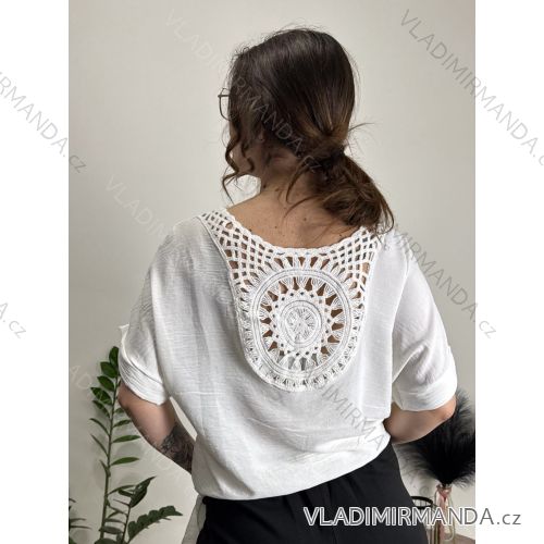 Women's short sleeve summer casual dress (S/M/L ONE SIZE) ITALIAN FASHION IMWGB25022