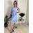 Šaty elegantní letní bez rukávu dámské (S/M/L ONE SIZE) ITALSKÁ MÓDA IM322SIMONE