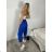 Kalhoty elegantní dámské (S/M/L ONE SIZE) ITALSKÁ MÓDA IM426030/DUR smaragdová S/M/L
