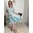 Šaty letní icecool krátký rukáv dámské (M/L ONE SIZE) ITALSKÁ MÓDA IMM24M5471H