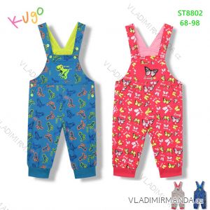 Zahradníčky lacláče tepláky kojenecké dívčí a chlapecké (68-98) KUGO ST8802