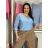 Übergroßer gestrickter Langarmpullover für Damen (S/M EINHEITSGRÖSSE) ITALIAN FASHION IMSN2416125