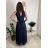 Langes, glitzerndes, ärmelloses Partykleid aus Tüll für Damen (S/M/L, Einheitsgröße) ITALIAN FASHION IMWKY252567