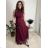 Langes, glitzerndes, ärmelloses Partykleid aus Tüll für Damen (S/M/L, Einheitsgröße) ITALIAN FASHION IMWKY252567
