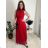 Langes, glitzerndes, ärmelloses Partykleid aus Tüll für Damen (S/M/L, Einheitsgröße) ITALIAN FASHION IMWKY252567 Königsblau S / M / L