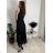 Langes, glitzerndes, ärmelloses Partykleid aus Tüll für Damen (S/M/L, Einheitsgröße) ITALIAN FASHION IMWKY252567 Königsblau S / M / L