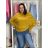 Übergroßer Pullover mit schrägen langen Ärmeln für Damen in Übergröße (48/50/52 EINHEITSGRÖSSE) ITALIAN FASHION IM424509XL