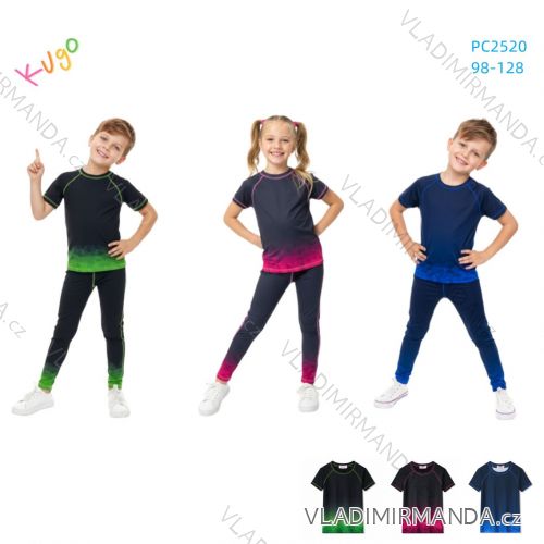 Tričko funkční krátký rukáv dětské chlapecké a dívčí (98-128) KUGO PC2520