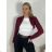Elegant ladies bolero (uni sl) ITALIAN Fashion IMC18343 S / M / L wine