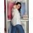 Women's Plus Size Oversize Short Sleeve Tunic (42/58 ONE SIZE) ITALIAN FASHION IMBM24053