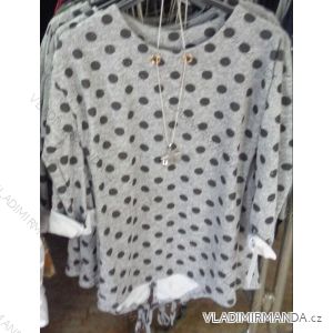 T-Shirt 3/4 Ärmel Damen (uni sl) ITALIENISCHE Mode IM1017023
