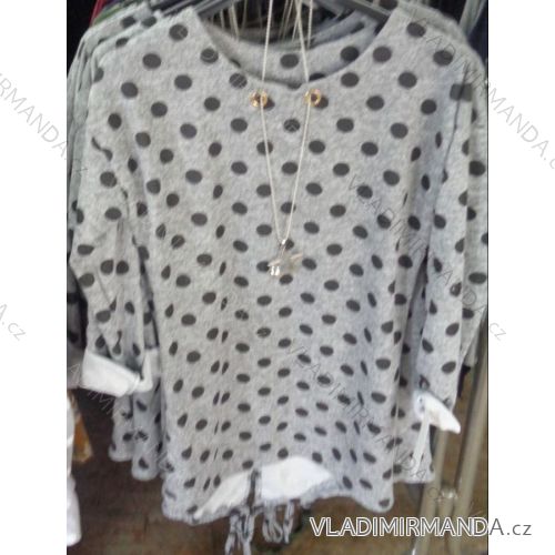 T-Shirt 3/4 Ärmel Damen (uni sl) ITALIENISCHE Mode IM1017023
