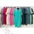 Summer dress oval short sleeve women's oversized (50/52/54 ONE SIZE) ITALIAN FASHION IM425011
