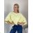 Sveter tenký krátky rukáv dámsky (S/M/L ONE SIZE) TALIANSKA MÓDA IM4261121/DR S/M/L žlutá