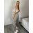 Kalhoty volnočasové s páskem dámské OLIV (S/M/L ONE SIZE) ITALSKÁ MÓDA IMSM261123/DR S/M/L tmavě béžová