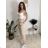 Summer dress oval short sleeve women's oversized (50/52/54 ONE SIZE) ITALIAN FASHION IM425011