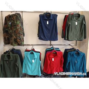 Mikina/vesta teplá dlhý rukáv/bez rukávu pánska nadrozmer (M-3XL) NAN26001