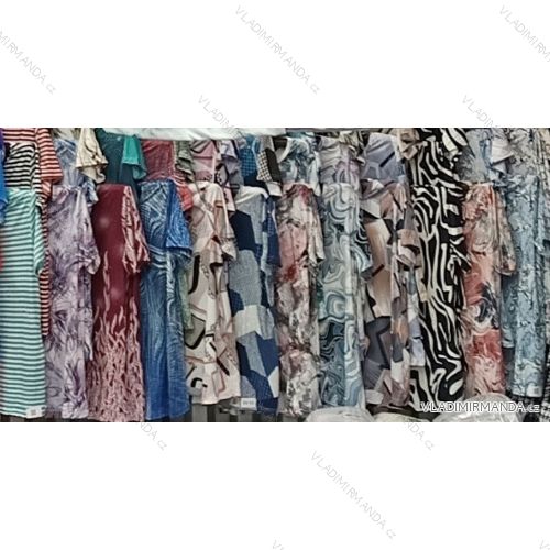 Tričko prodloužené krátký rukáv dámské nadrozměr (L - 3XL) TOVTA TOV26002