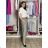 Kalhoty volnočasové s páskem dámské Anna (S/M/L ONE SIZE) ITALSKÁ MÓDA IMSM261119/DR S/M/L béžová