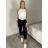 Kalhoty dlouhé strečové dámské (M/L ONE SIZE) ITALSKÁ MÓDA IMD23311