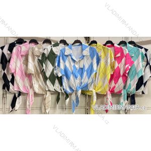 Ärmellose Jacke mit langen Ärmeln (uni sl) ITALIENISCHE Mode IMC17326