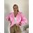 Bunda krátká oversize dlouhý rukáv dámská (S/M/L ONE SIZE) ITALSKÁ MÓDA IMWGS26001