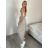 Nohavice dlhé elegantní dámske (S/M/L ONE SIZE) TALIANSKA MÓDA IM4261122/DU S/M/L šedá