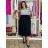 Šaty volnočasové krátky rukáv dámske LUDMILA (S/M/L ONE SIZE) TALIANSKA MÓDA IMSM26085/DUR S/M/L tmavo modrá