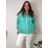 Women's Oversized Knitted Long Sleeve Sweater (S/M ONE SIZE) ITALIAN FASHION IMSN2416125 50/52/54 zelená mintova