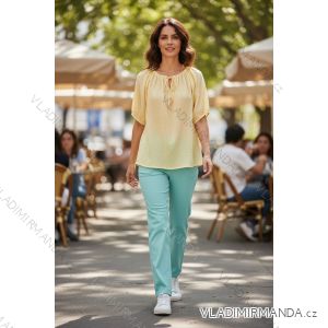 Women's Elegant Oversize Long Sweatpants (S/M/L ONE SIZE) ITALIAN FASHION IMD23634