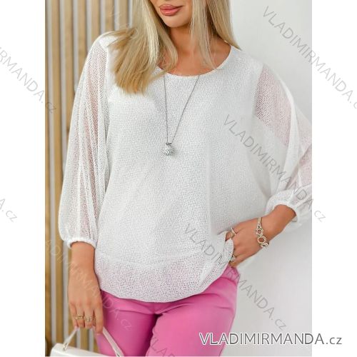 Halenka dlouhý rukáv dámská (S/M/L ONE SIZE) ITALSKÁ MÓDA IMD26039