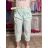 Nohavice outdoorové s opaskom dámske (S/M/L ONE SIZE) TALIANSKA MÓDA IM4261117/DUR sv. mintová S/M/L