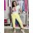 Kalhoty strečové dlouhé dámské (S/M/L ONE SIZE) ITALSKÁ MÓDA IM426093/DU S/M/L žlutá