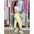 Kalhoty strečové dlouhé dámské (S/M/L ONE SIZE) ITALSKÁ MÓDA IM426093/DU S/M/L žlutá