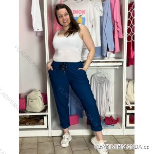 Summer dress oval short sleeve women's oversized (50/52/54 ONE SIZE) ITALIAN FASHION IM425011