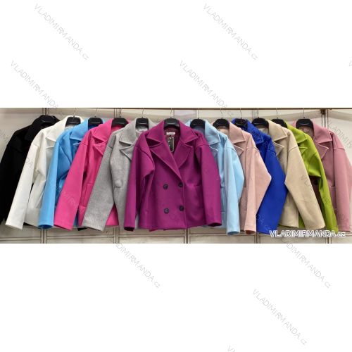 Ärmellose Jacke mit langen Ärmeln (uni sl) ITALIENISCHE Mode IMC17326