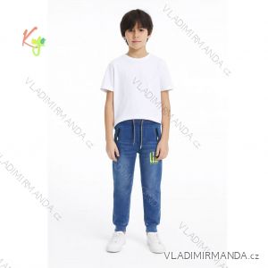 Children's jeans long jeans for boys (116-146) KUGO CK0930