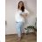 Summer dress oval short sleeve women's oversized (50/52/54 ONE SIZE) ITALIAN FASHION IM425011