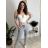Nohavice strečové dlhé dámske PANTALONE  (S/M/L ONE SIZE) IMPOZ25LV-6318