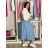 Sukňa s páskem dlhá dámska (S/M/L ONE SIZE) TALIANSKA MÓDA IMSM26106/DUR sv. modrá S/M/L