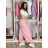 Kalhoty dlouhé elegantní dámské JITKA (S/M/L ONE SIZE) ITALSKÁ MÓDA IM426070/DU S/M/L světle modrá