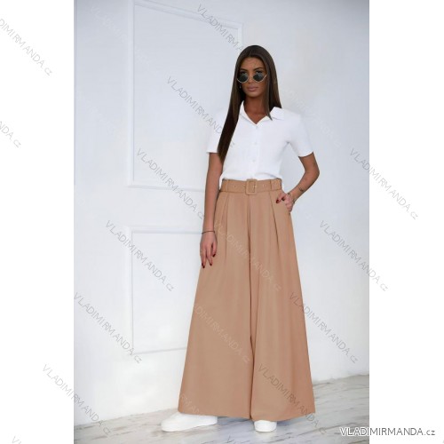 Elegante, lange Jogginghose für Damen (Einheitsgröße S/M/L) ITALIAN FASHION IMD23634 hnědá camel S / M / L